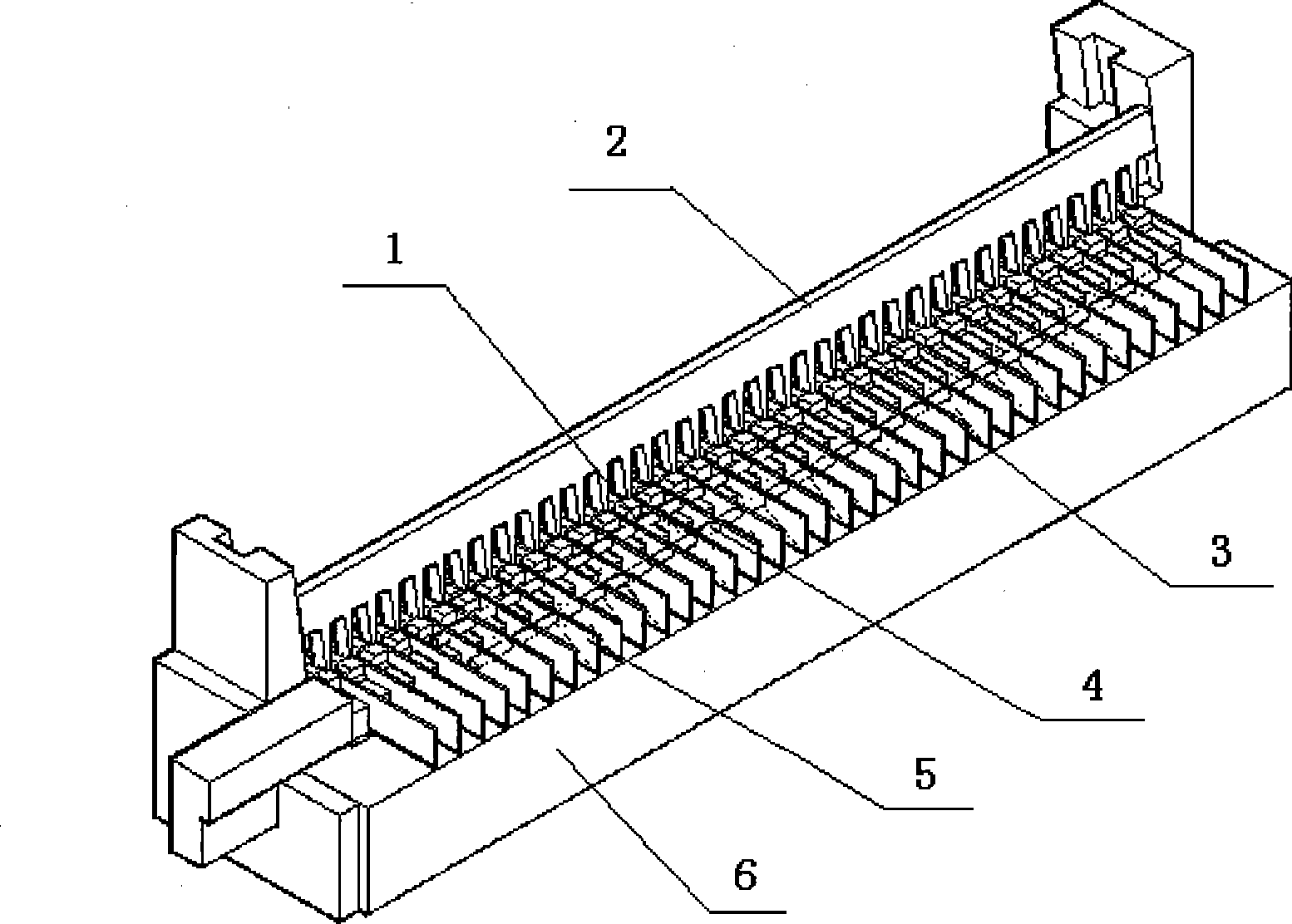 Cuneiform hold-down mechanism for steel grating gang tool shearing machine