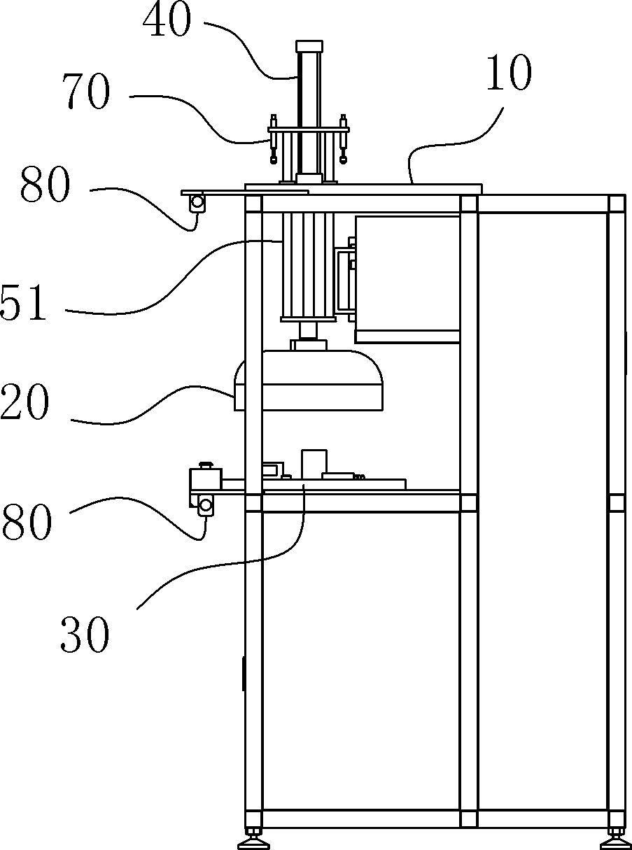 Vacuum test device for testing induction motor stator performance