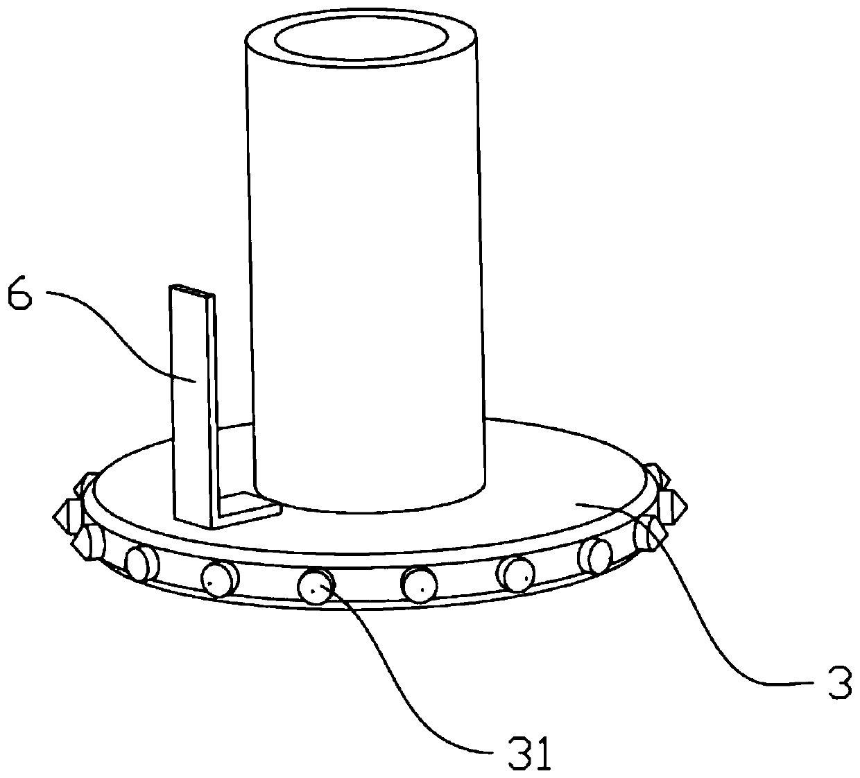 Counter jig for high-speed electroplating production line