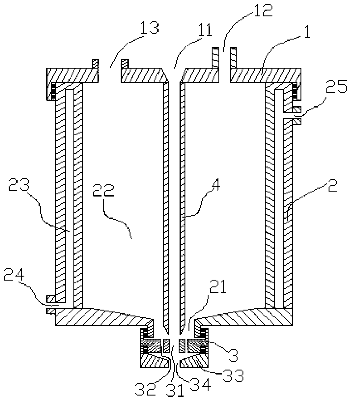 Spinning head and method for preparing braided tube/polymer composite membrane by using spinning head