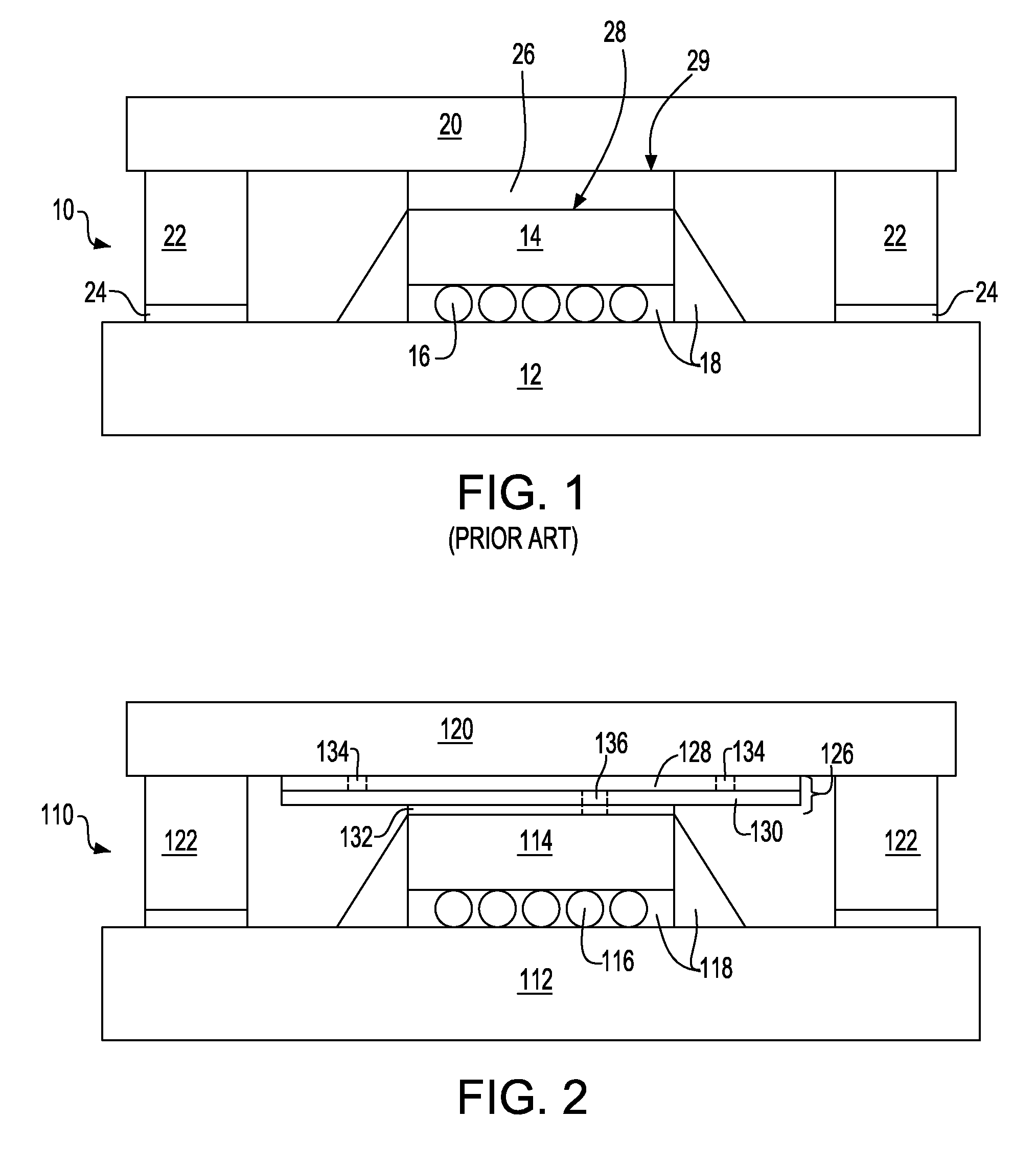 Semiconductor device assembly having a stress-relieving buffer layer