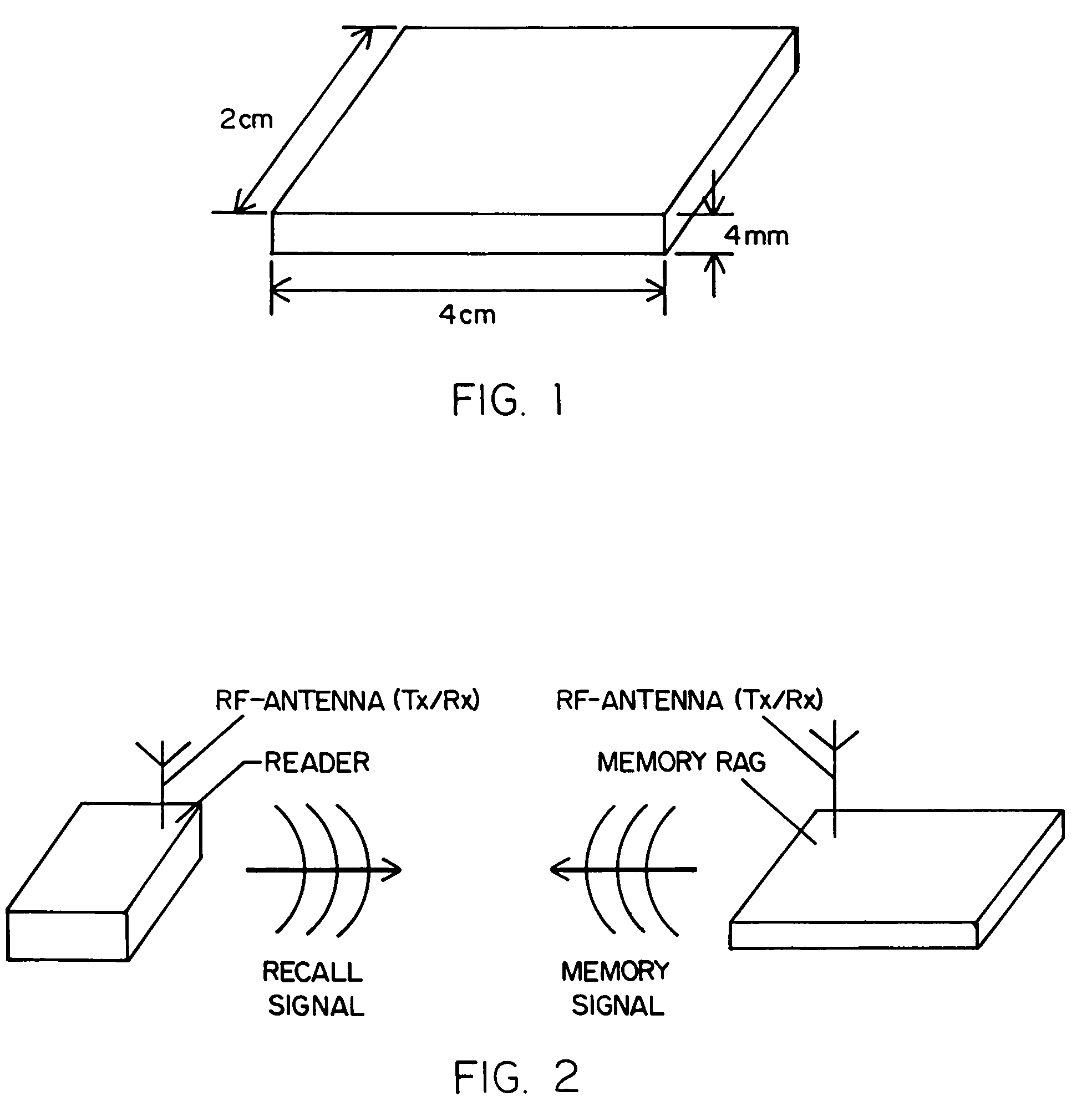 Wireless personal information carrier having logic for connecting a battery only during data transfers