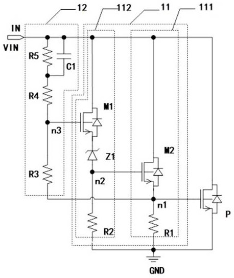 A surge protection circuit and chip