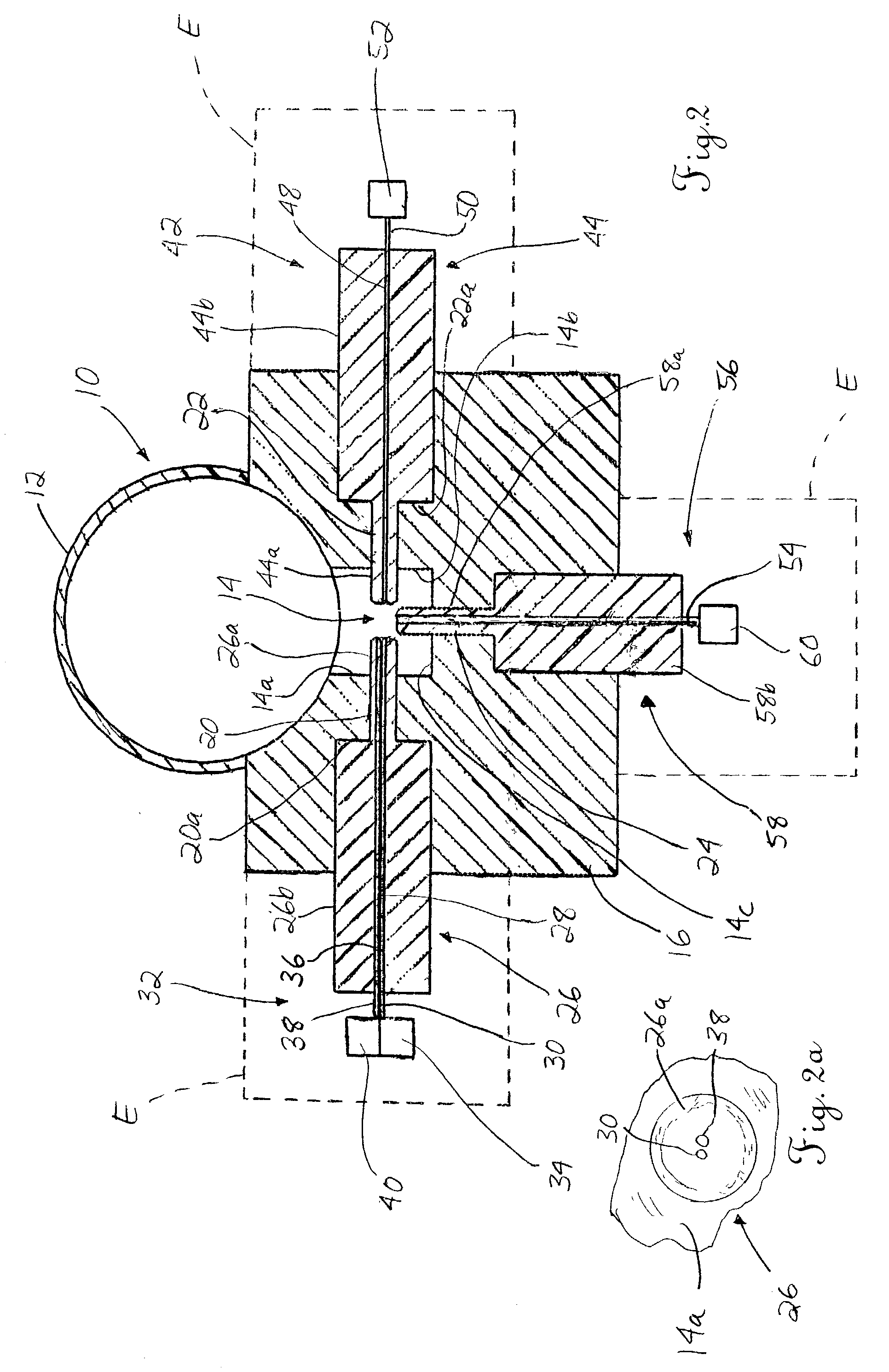 System and method for sensing a characteristic of a fluid and related apparatus
