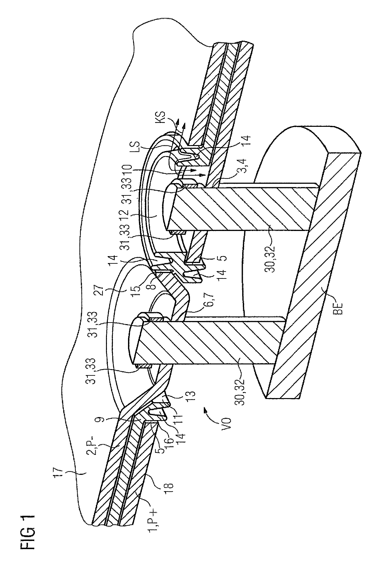 Apparatus for electrically connecting at least one electrical component to a first and second busbar