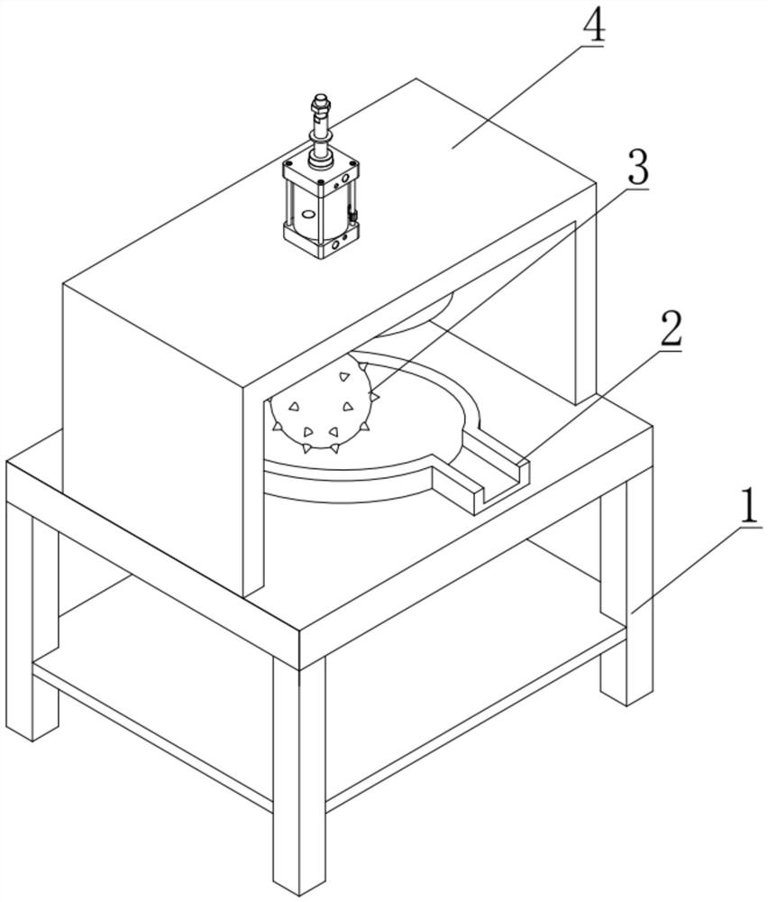 Rapid and efficient traditional Chinese medicine pounding device for pharmacy