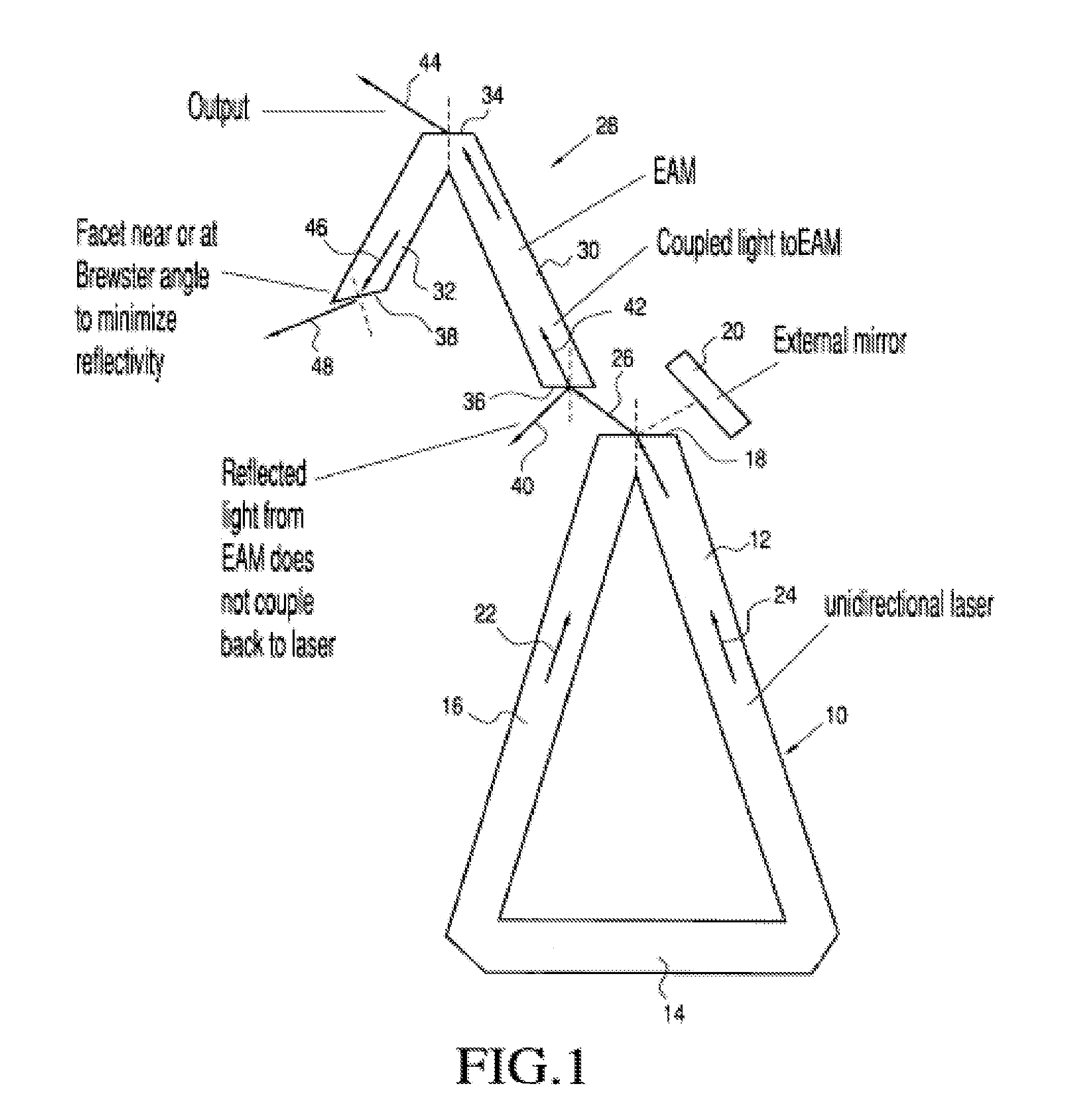 High SMSR unidirectional etched lasers and low back-reflection photonic device