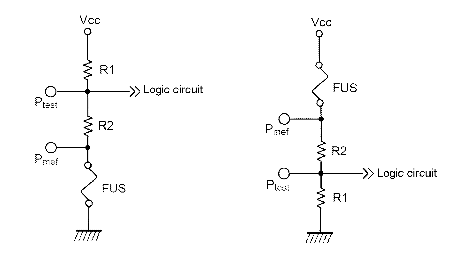 Logic circuit device comprising at least one digital input