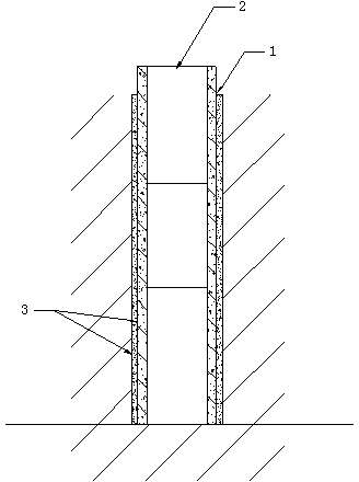 Drilling and concrete injected root composite pile implanting pile structure and construction method