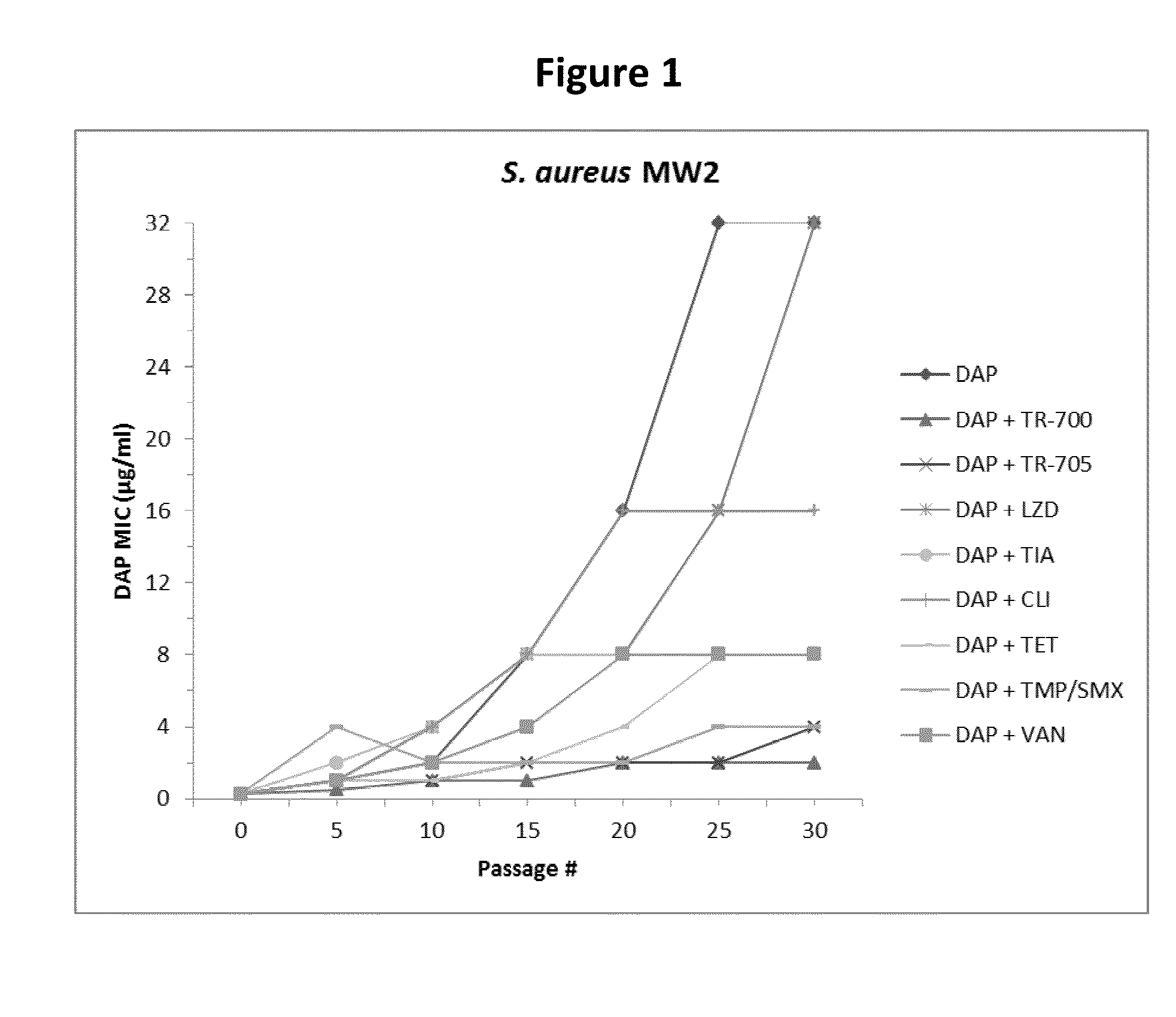Therapeutic combination of daptomycin and protein synthesis inhibitor antibiotic, and methods of use