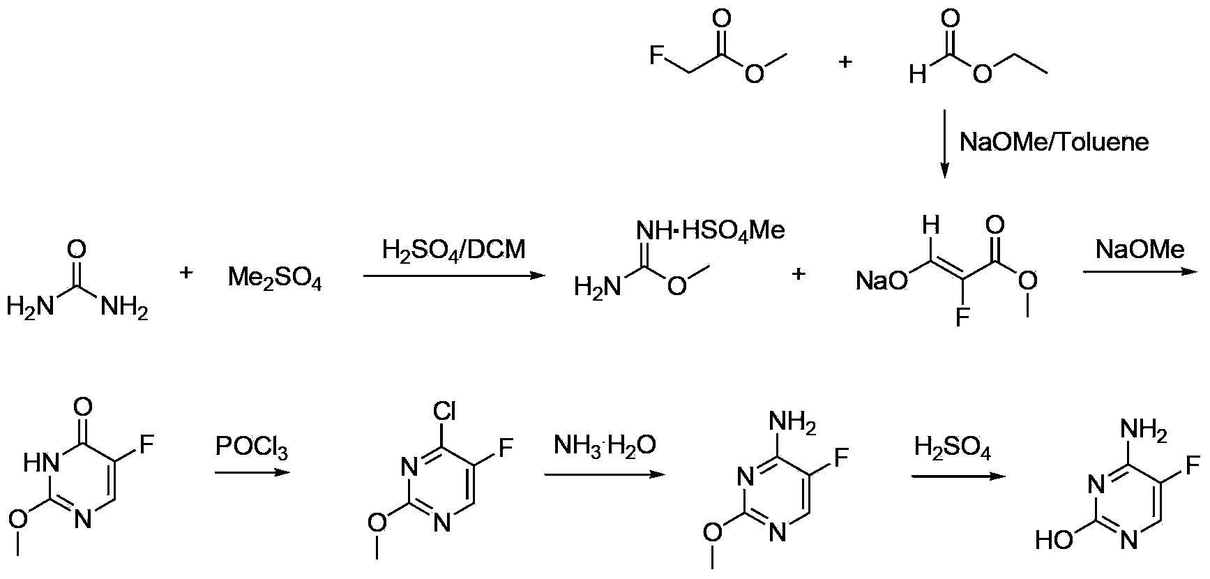 5-fluorocytosine preparation method
