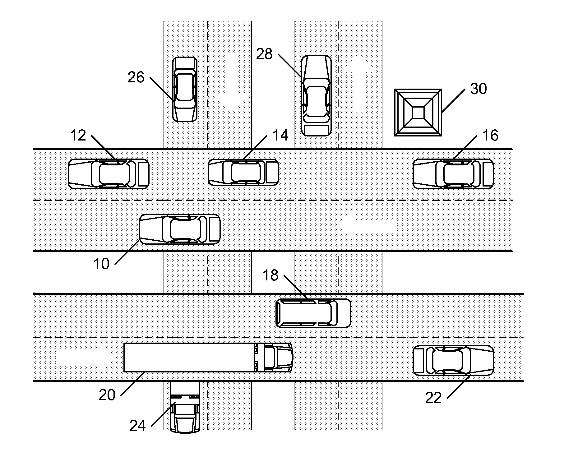 Guided video feed selection in a vehicle-to-vehicle network