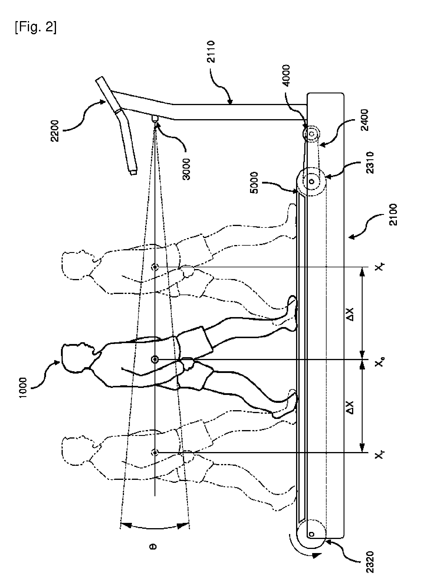 Treadmill with automatic speed control, control module of the same and control method of the same