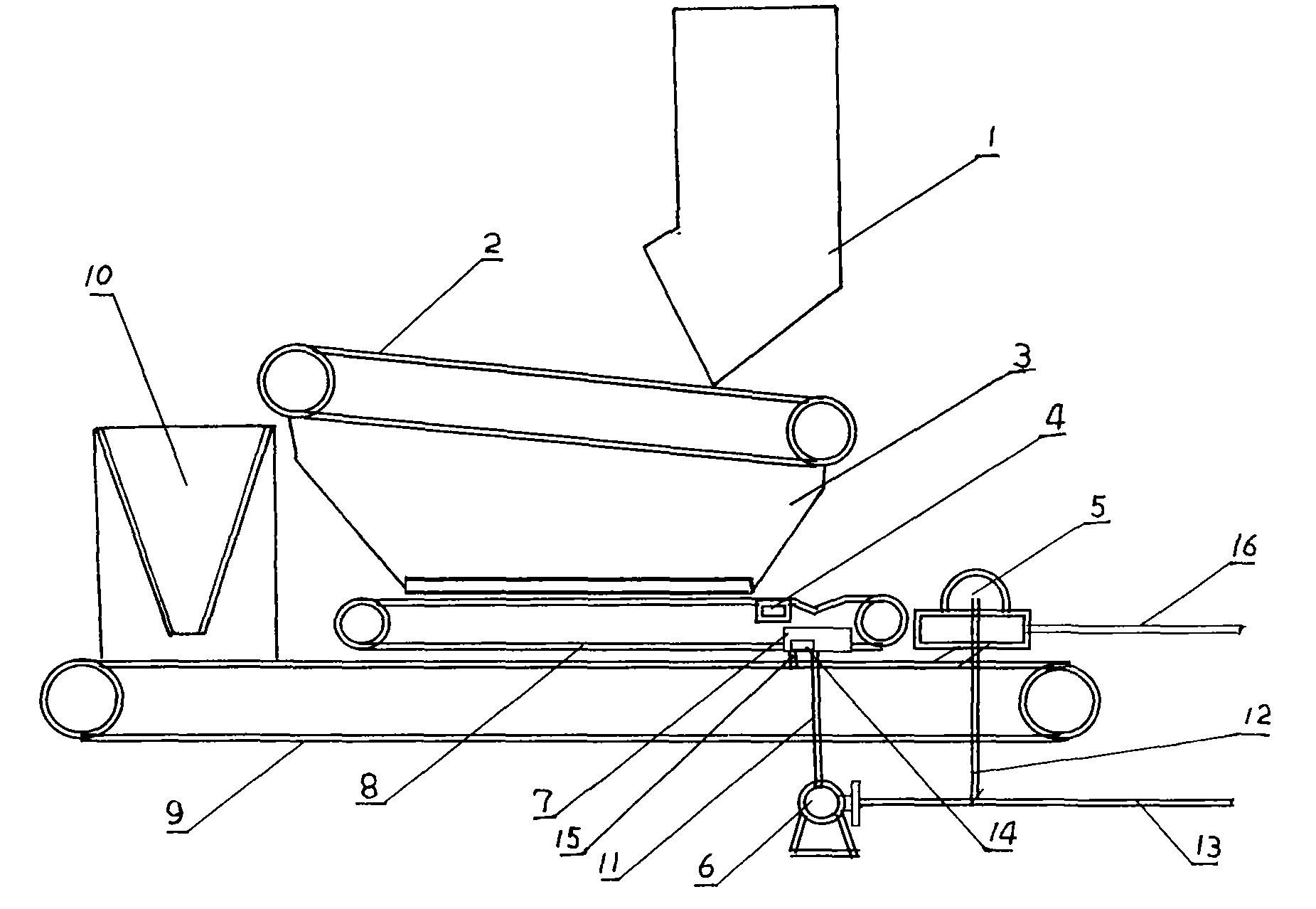 Slow motion belt solid-liquid separation method