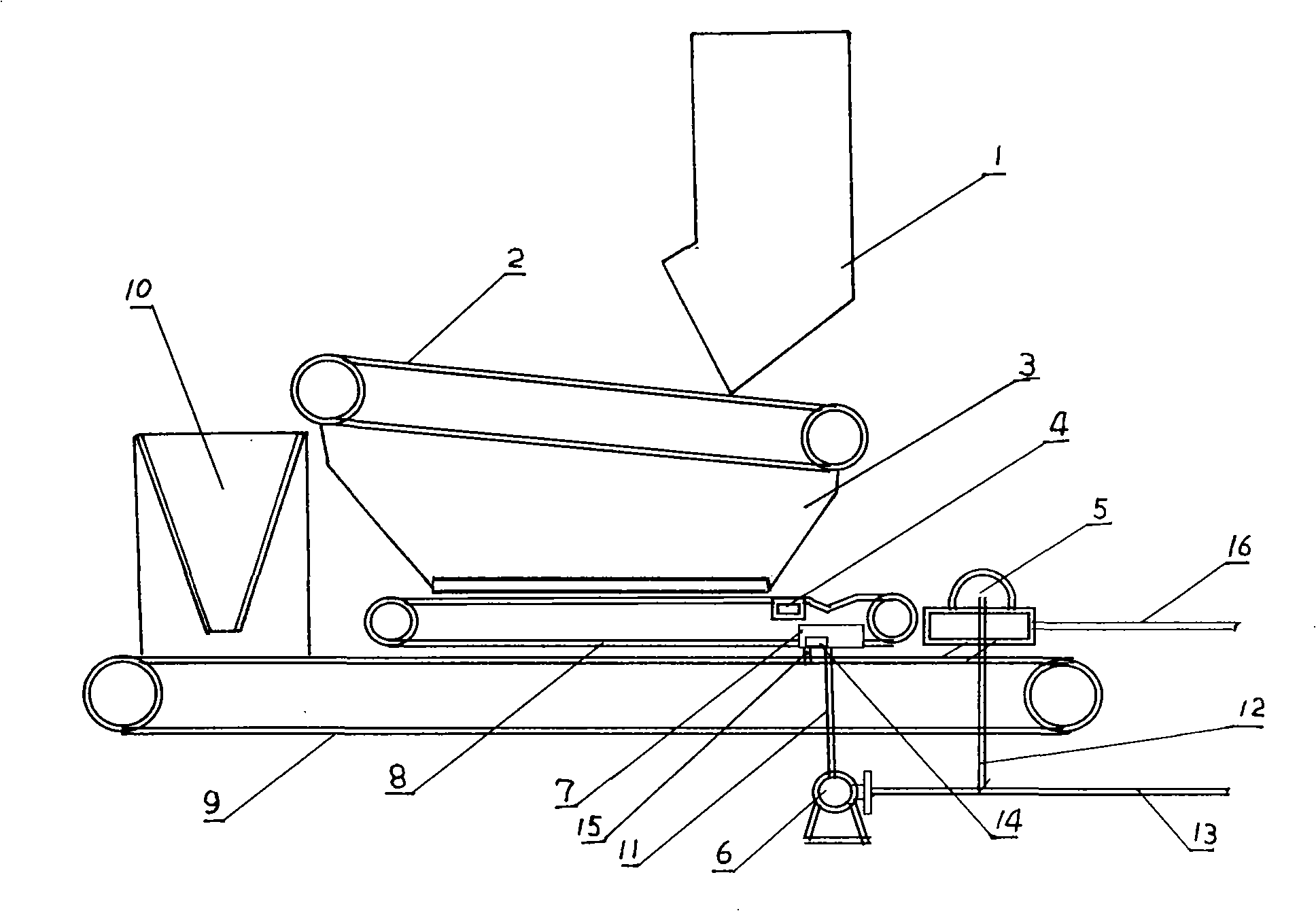 Slow motion belt solid-liquid separation method