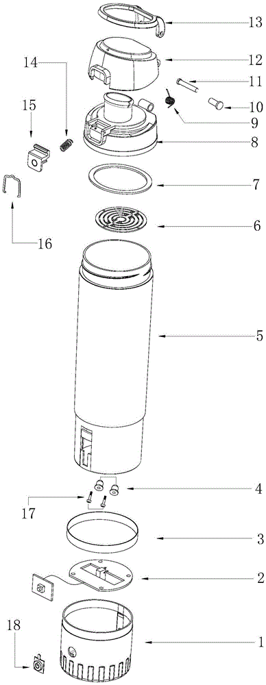 Electrolytic hydrogen-rich health cup