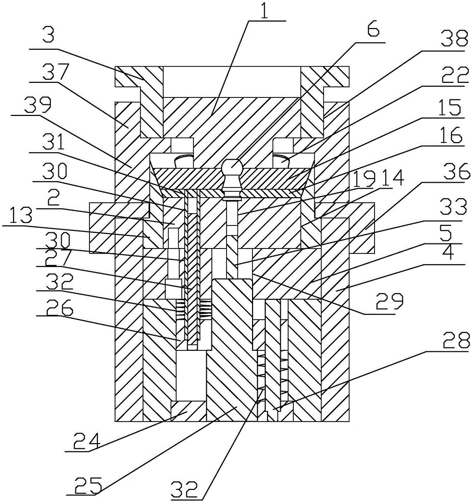 Cold extrusion mold for ball stud