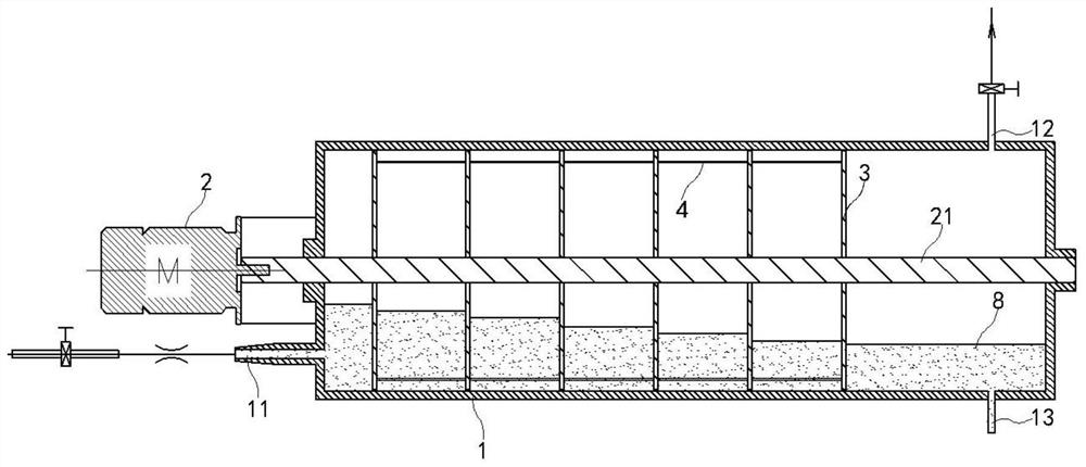 Vacuum partition flat plate type continuous defoaming machine