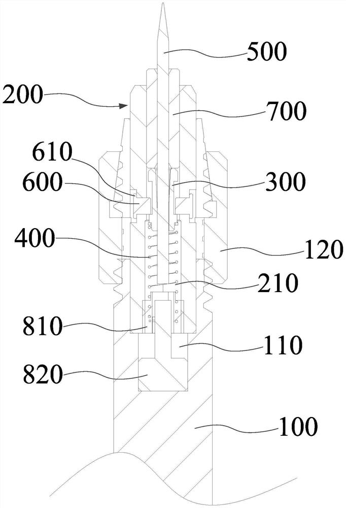 Ejector pin mechanism and crystal ejection equipment