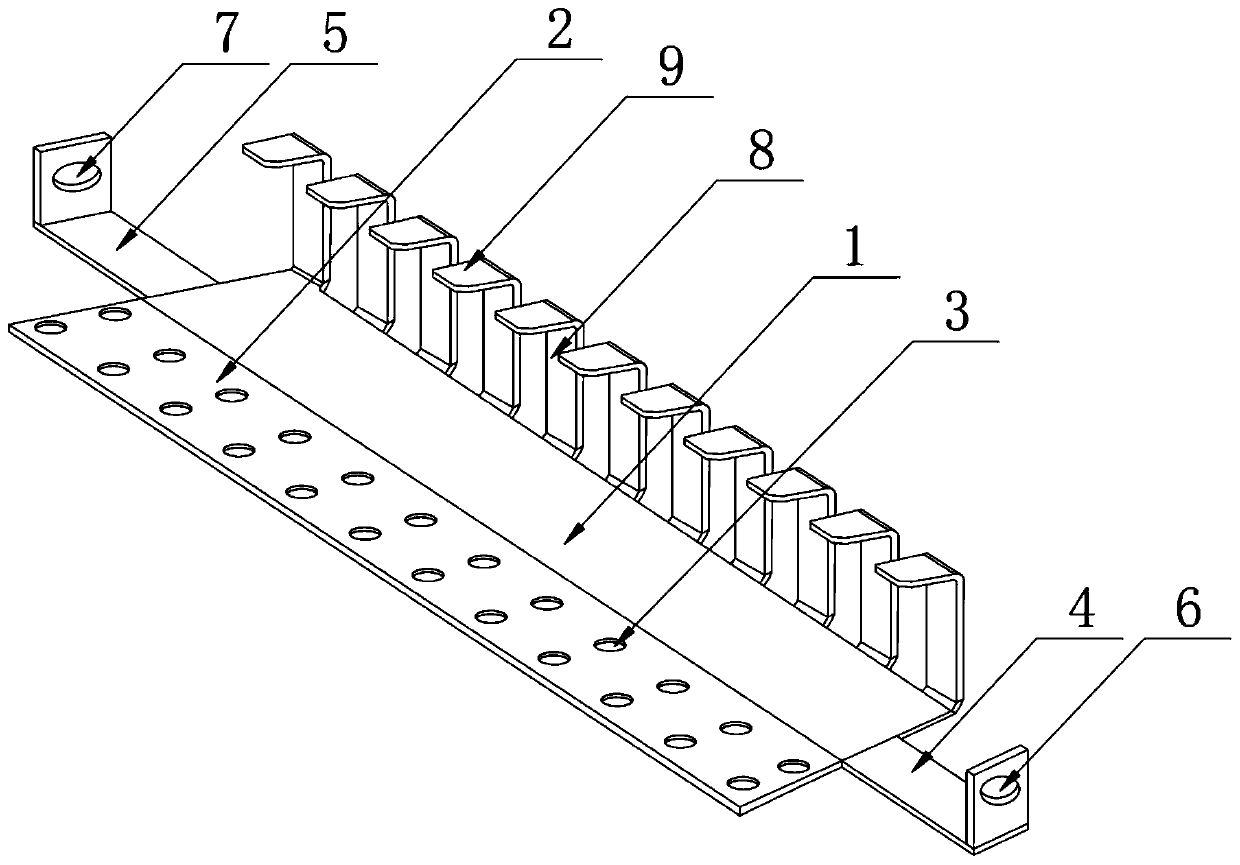 Connecting wire arrangement frame for computer hardware