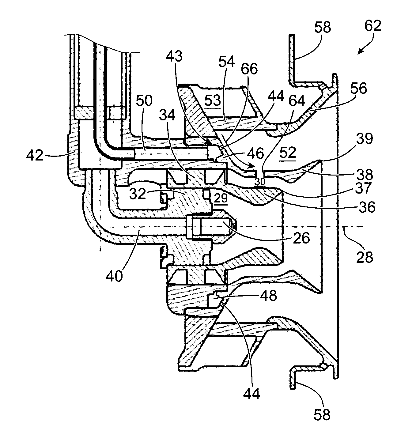 Injection system for a turbomachine combustion chamber, including air injection means improving the air-fuel mixture