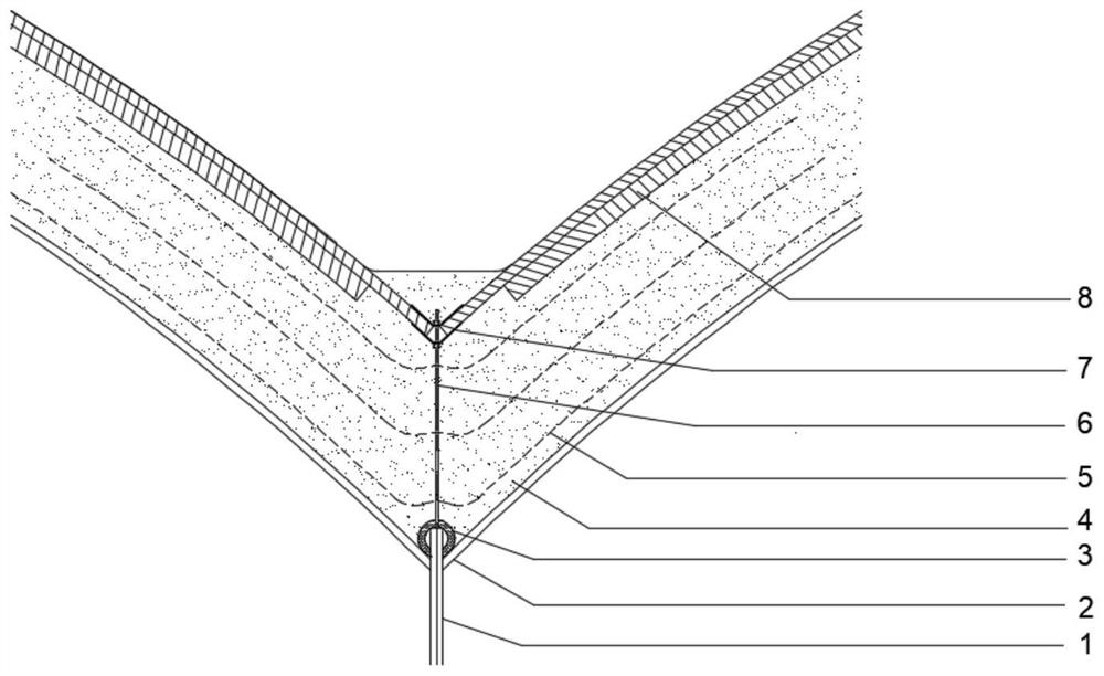 Thermal insulation structure at longitudinal diaphragm of low-temperature double-body liquefied gas storage tank and construction method of thermal insulation structure