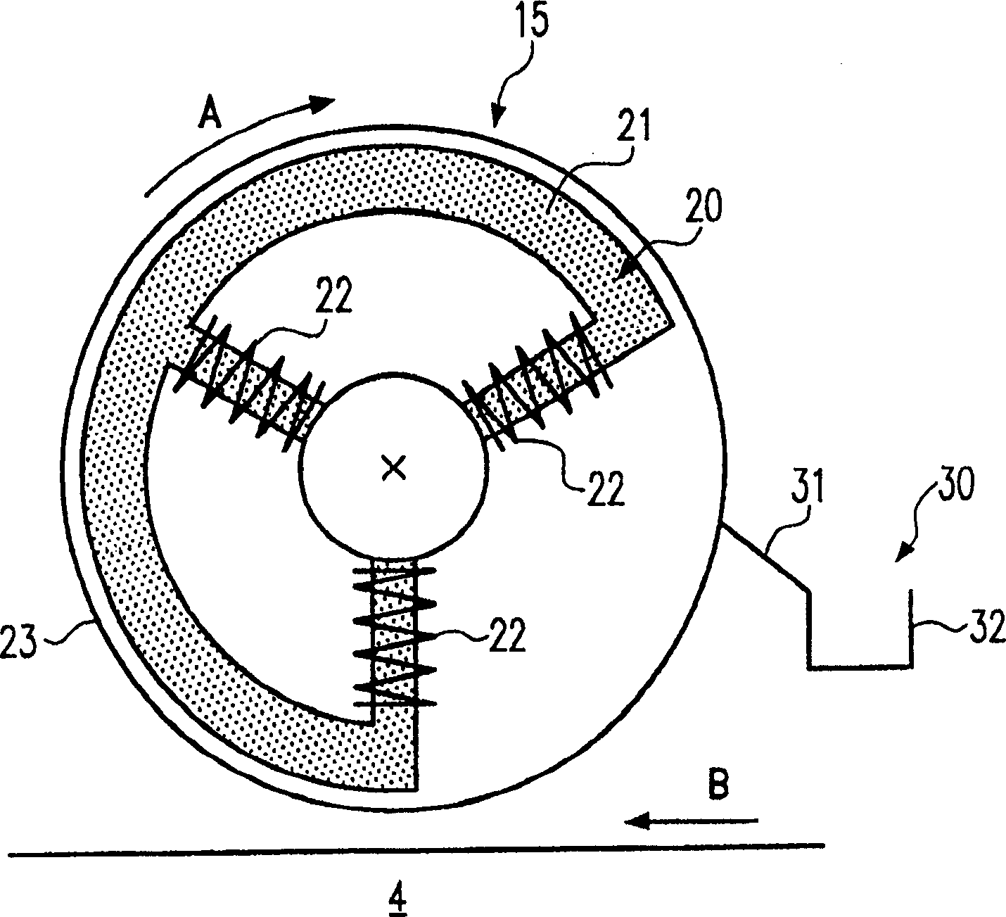 Roller grinding mill and method for grinding materials that contain magnetizable components