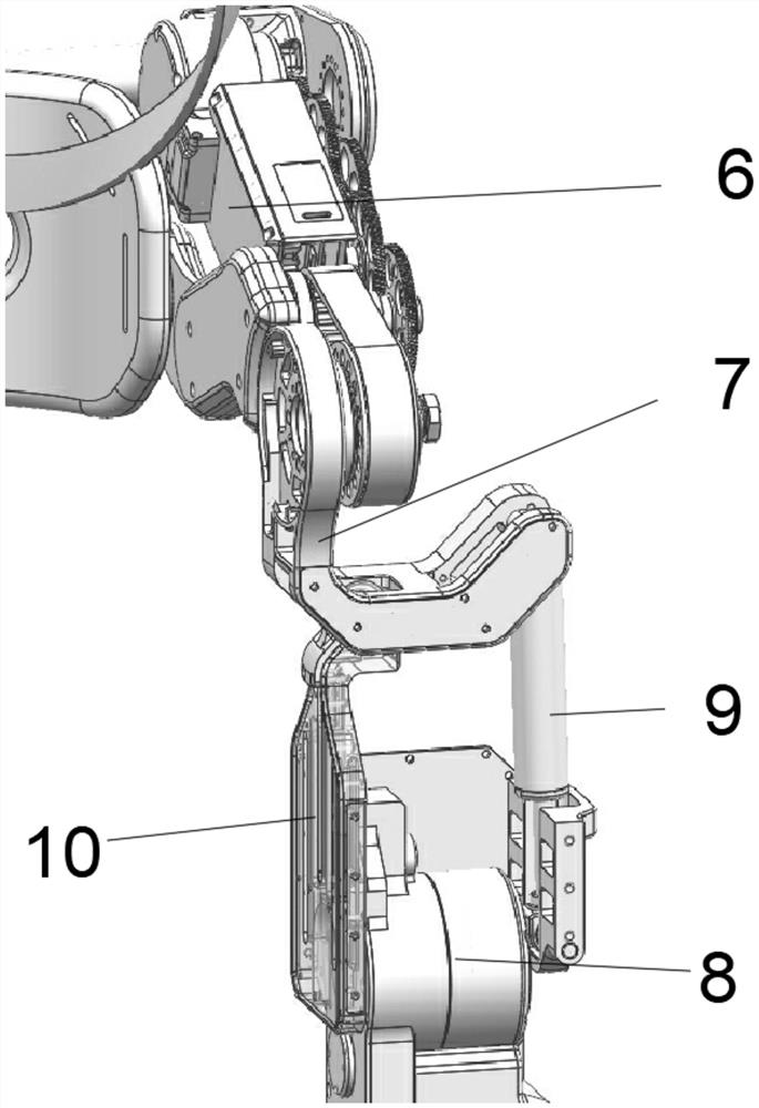 Enhanced lower limb exoskeleton robot weight-bearing walking balance system and balance method