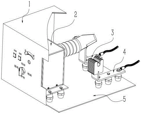 Visual grounding device for rail traffic