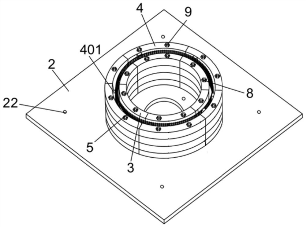 Pouring mold and pouring method for gypsum shield segment model