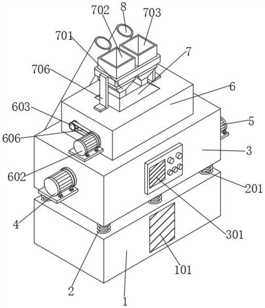 Continuous forced-mixing environment-friendly mortar production line