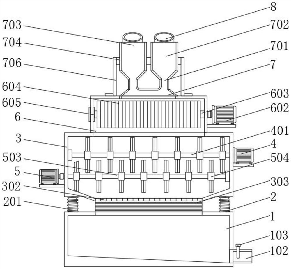 Continuous forced-mixing environment-friendly mortar production line