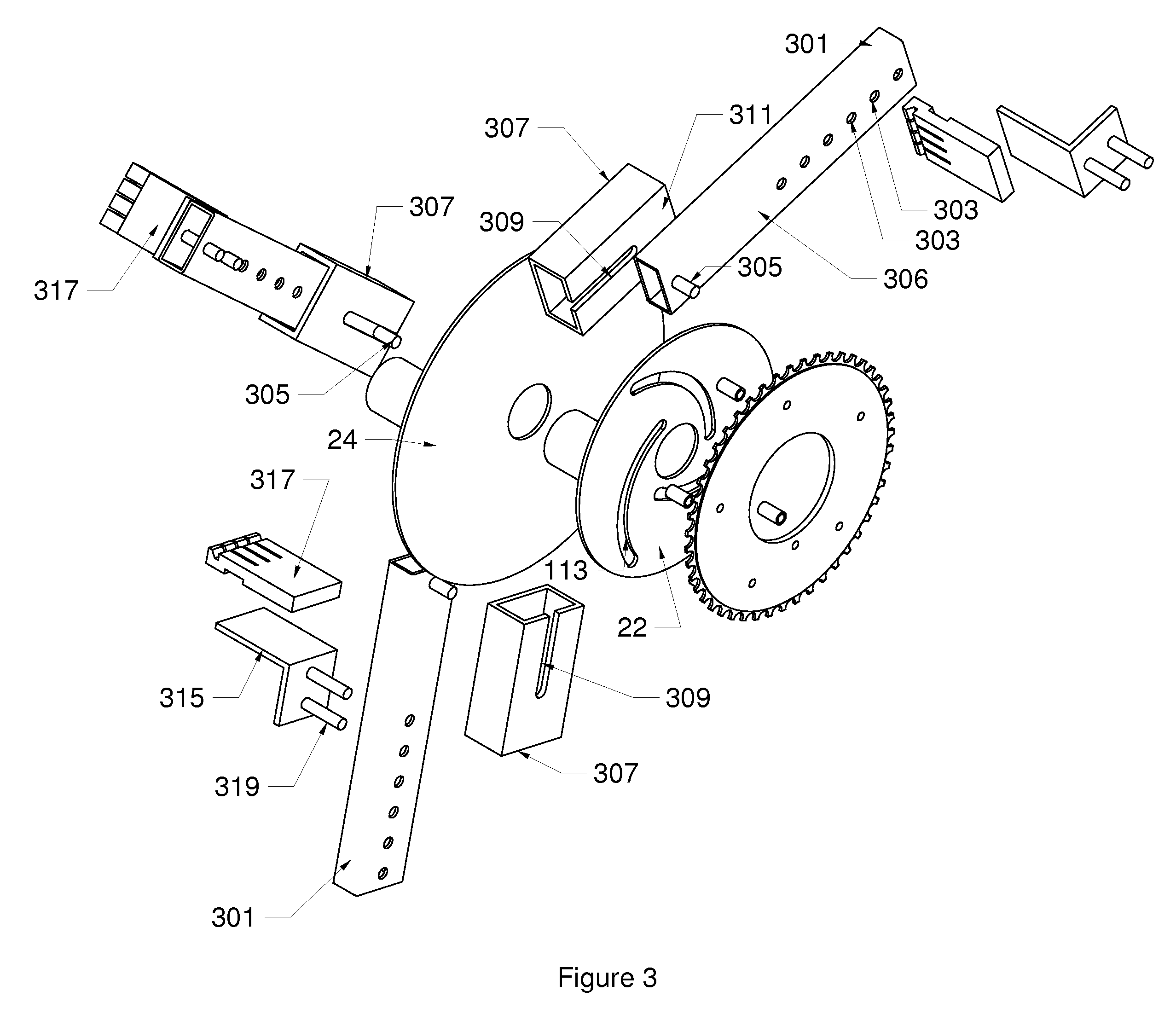 Vertical tire changing device