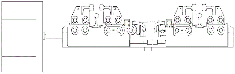 A double-clamp flat-push non-gravity electro-hydraulic vehicle reducer