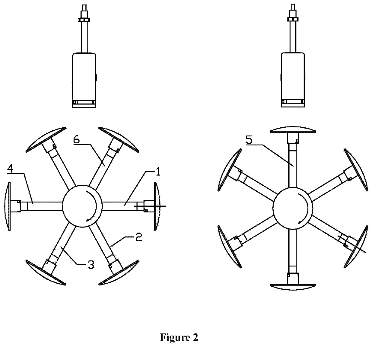 Revolving drum type digital lens printing device