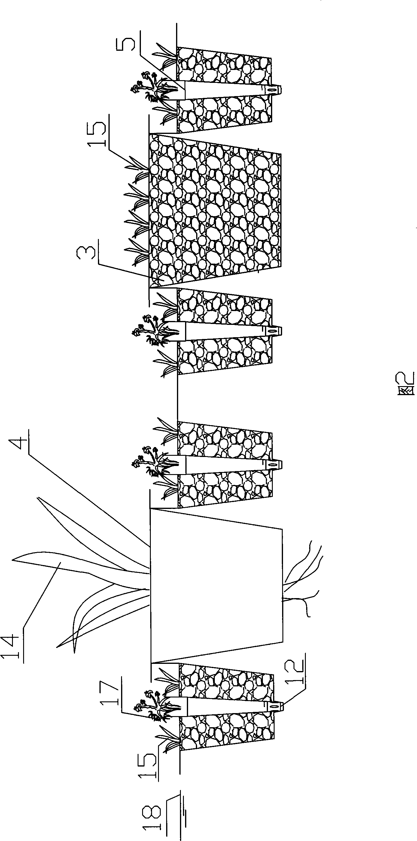 Ecological floating island and building method thereof