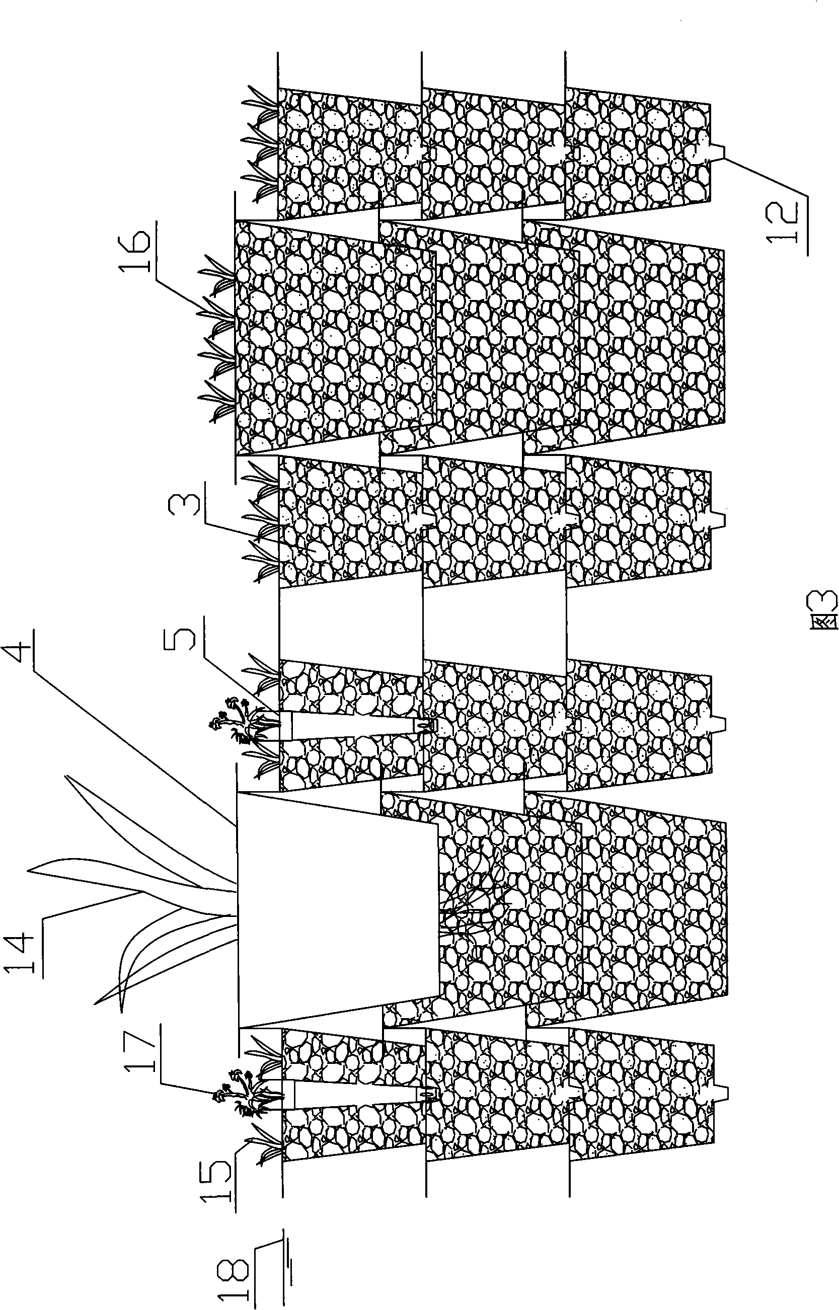Ecological floating island and building method thereof