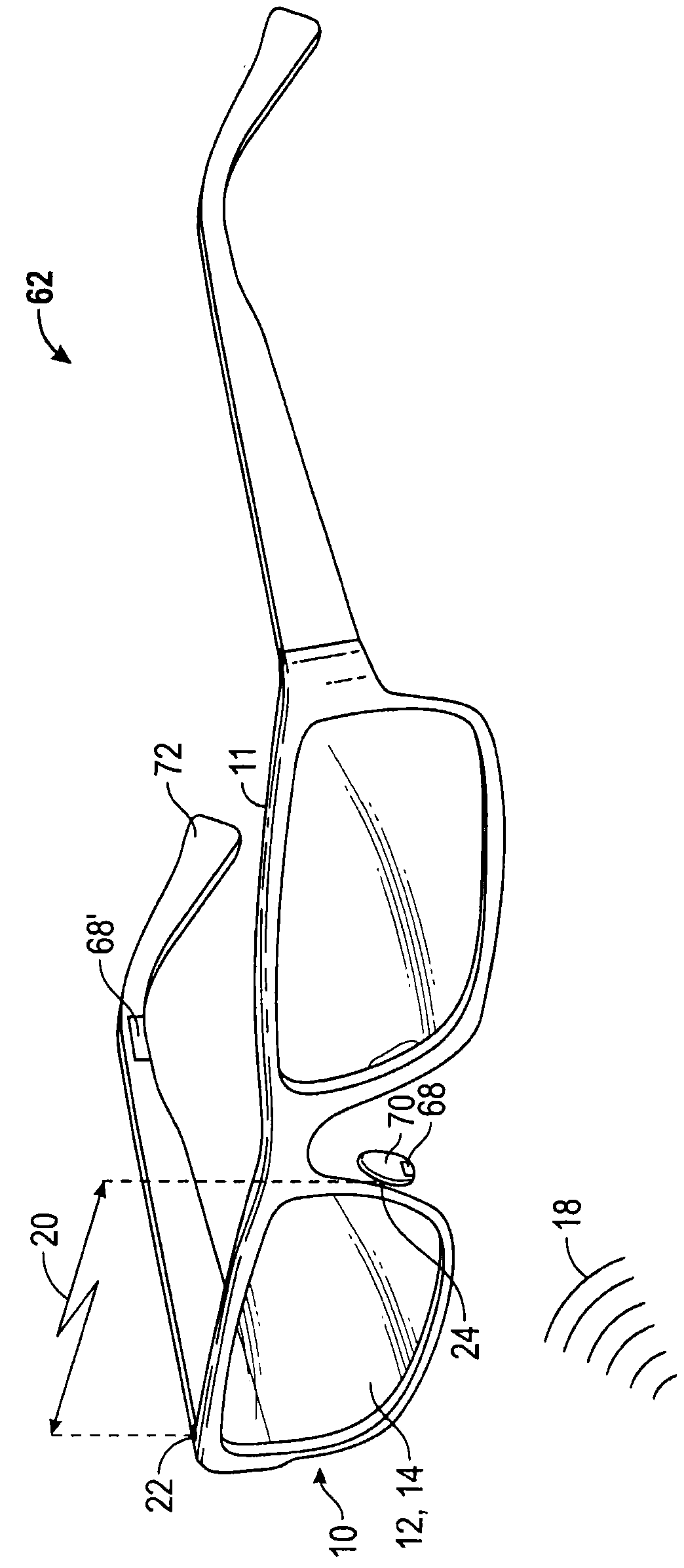 Transparent lens microphone