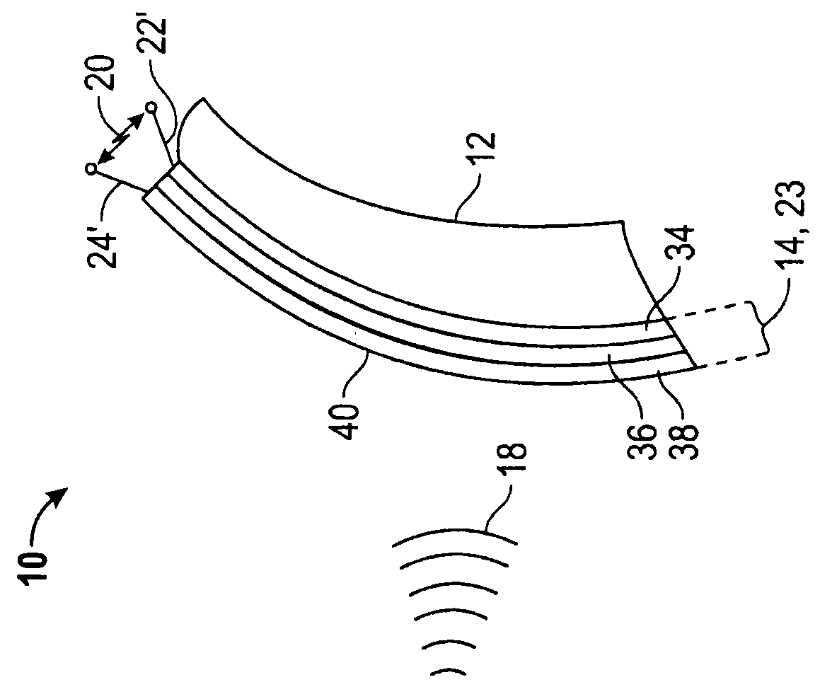 Transparent lens microphone