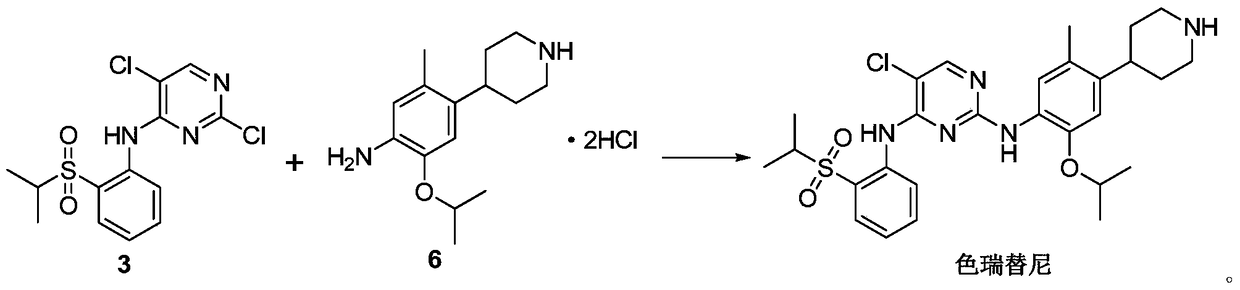 A kind of preparation method of ceritinib and its intermediate