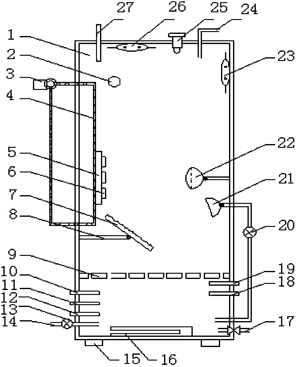 Marine splash environment simulation test device