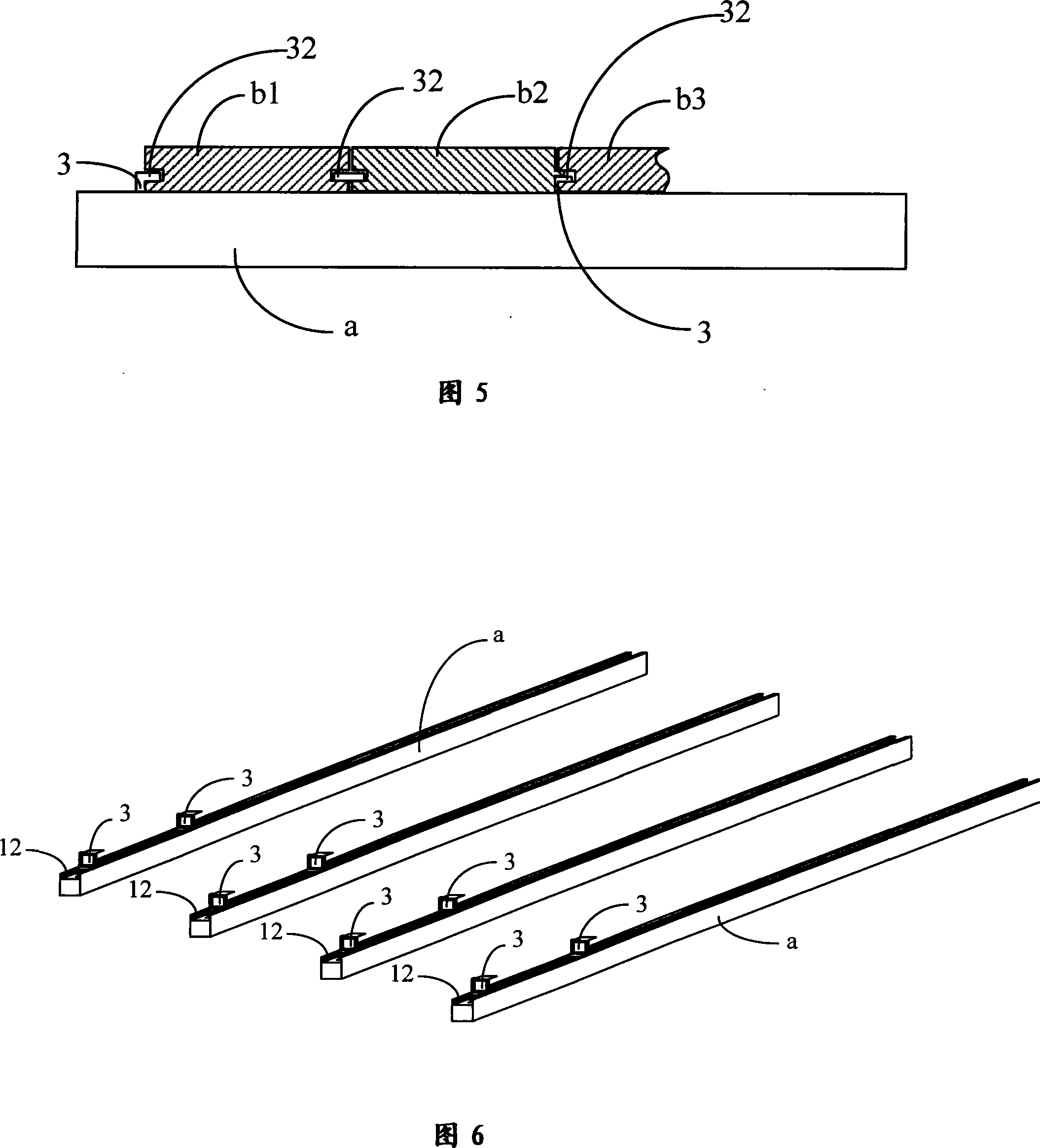 Floor and ceiling fixing device