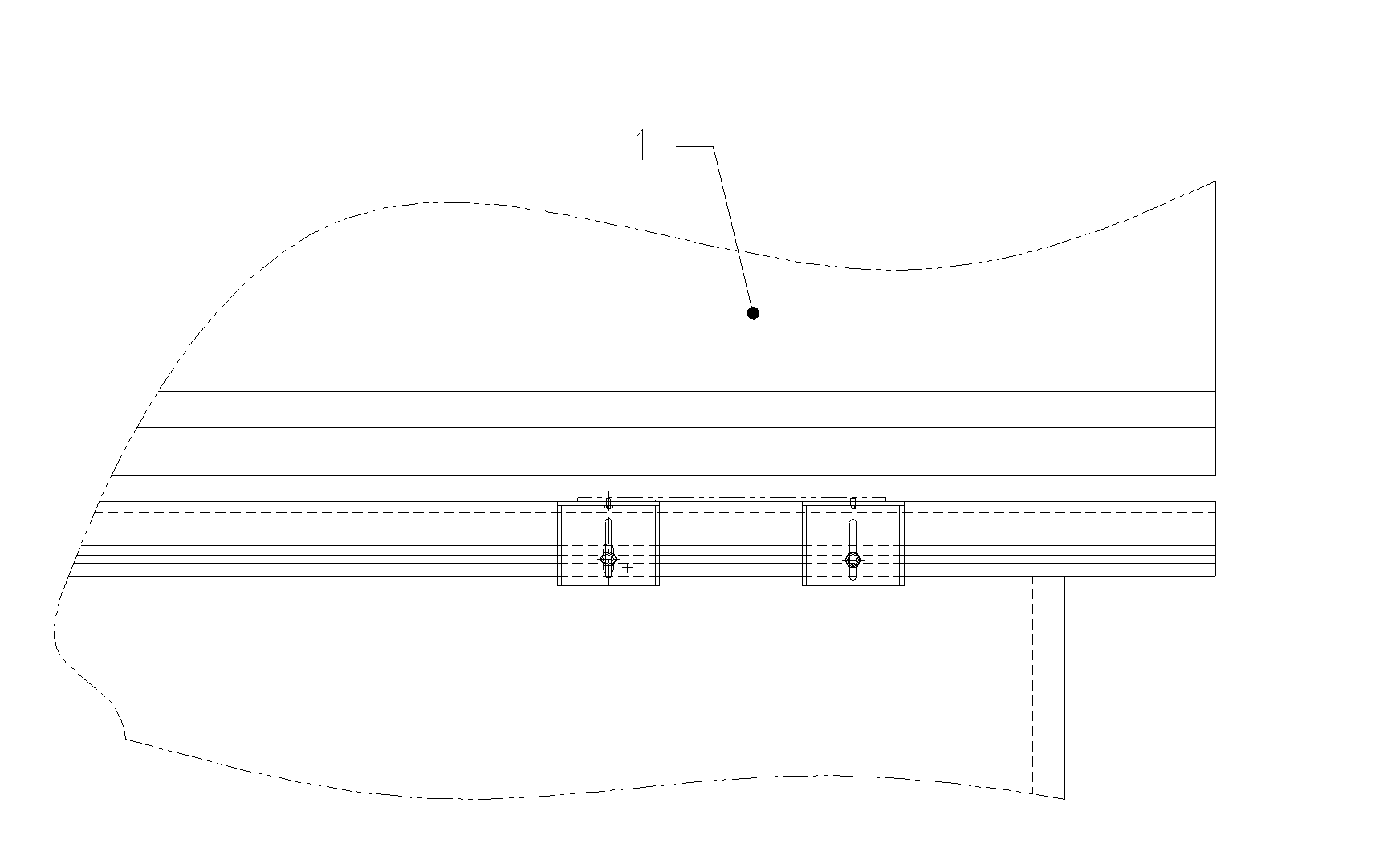Auxiliary locating device of bending machine for passenger car