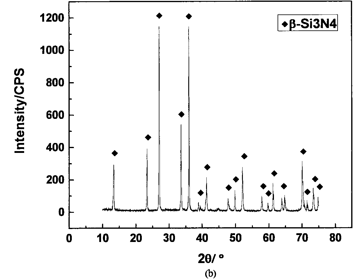 Method for preparing porous silicon nitride wave transmitting ceramic with low dielectric constant and high strength