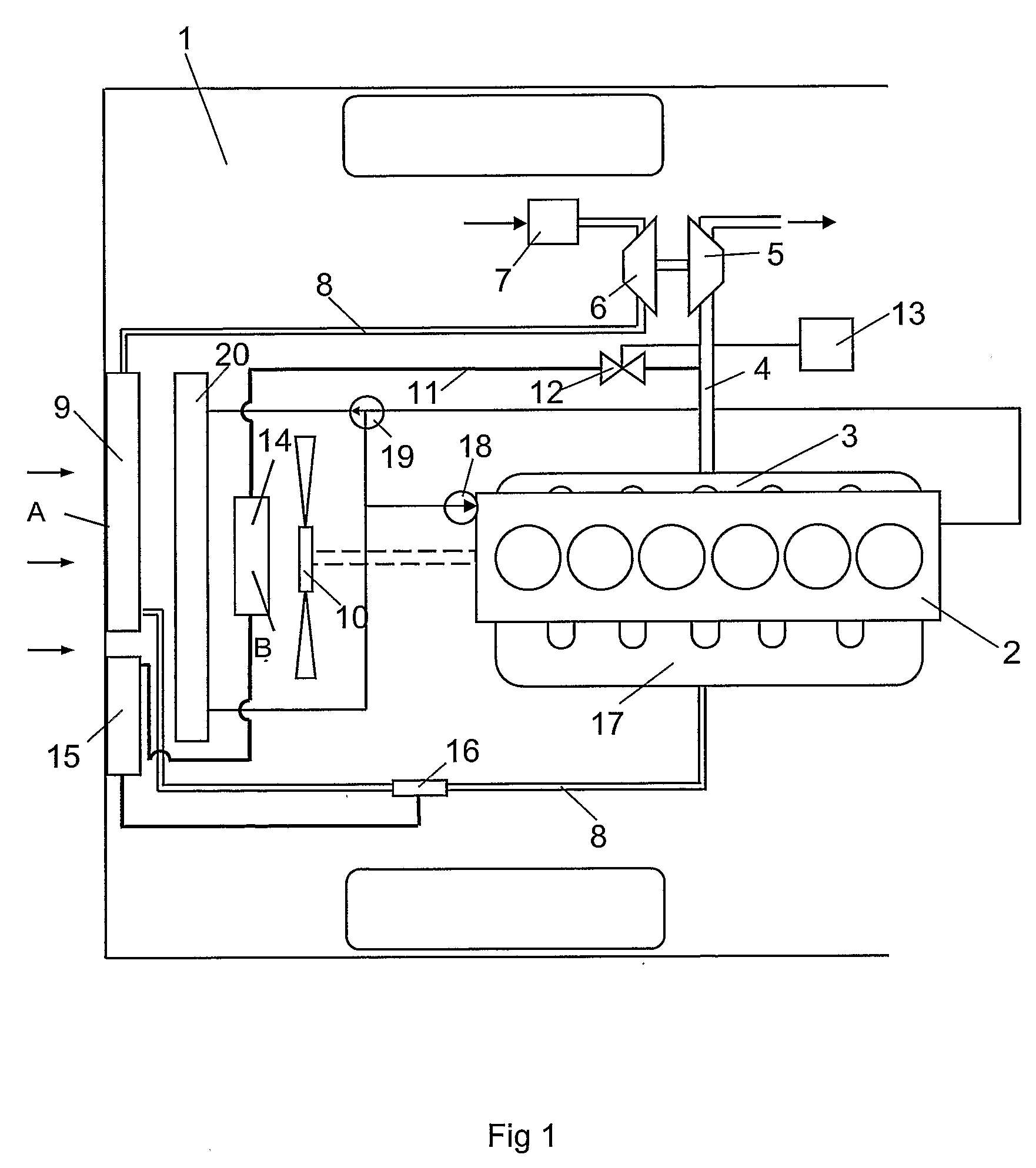 Arrangement for Recirculation of Exhaust Gases of a Supercharged Internal Combustion Engine