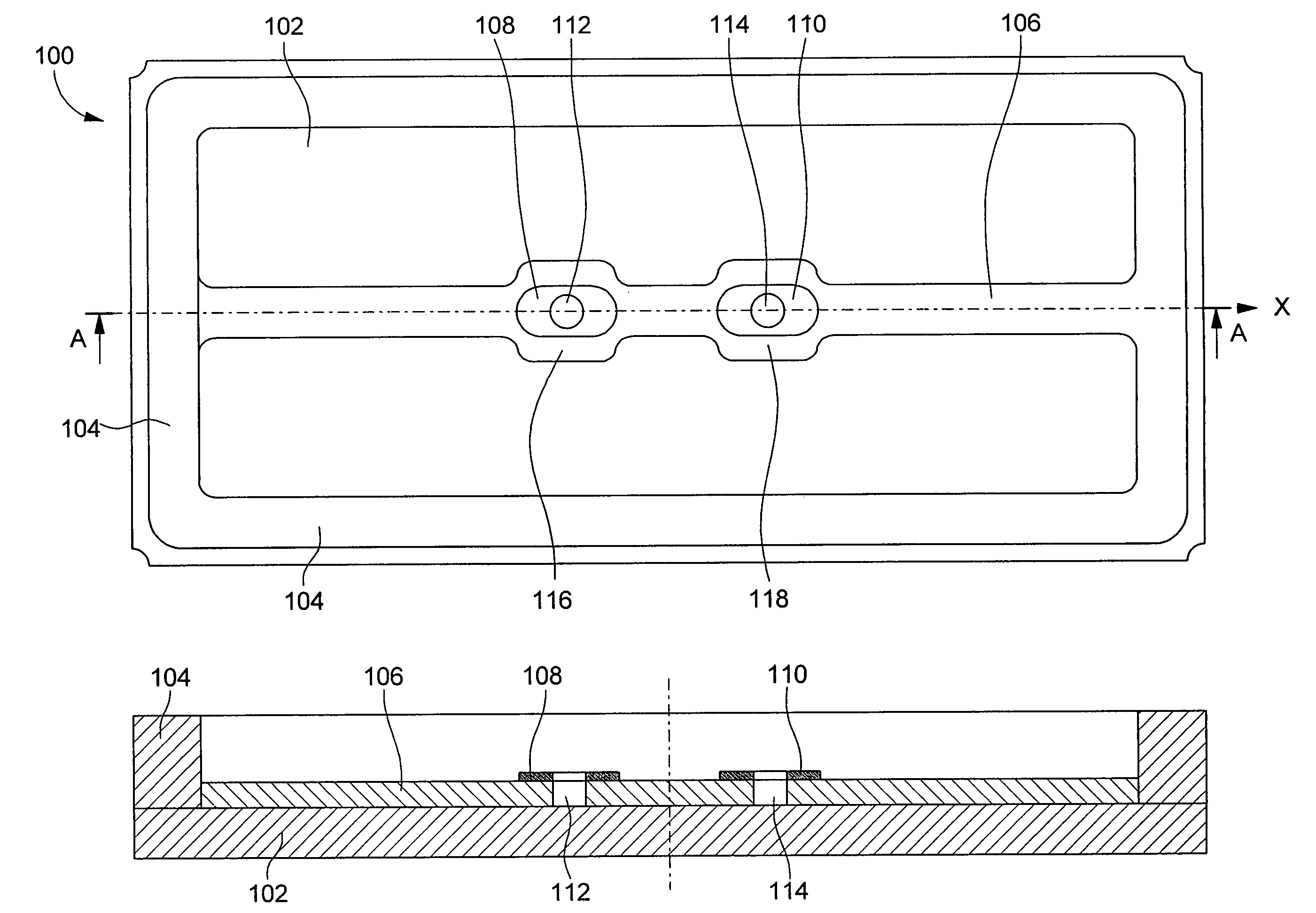 Piezoelectric resonator and assembly comprising the same enclosed in a case