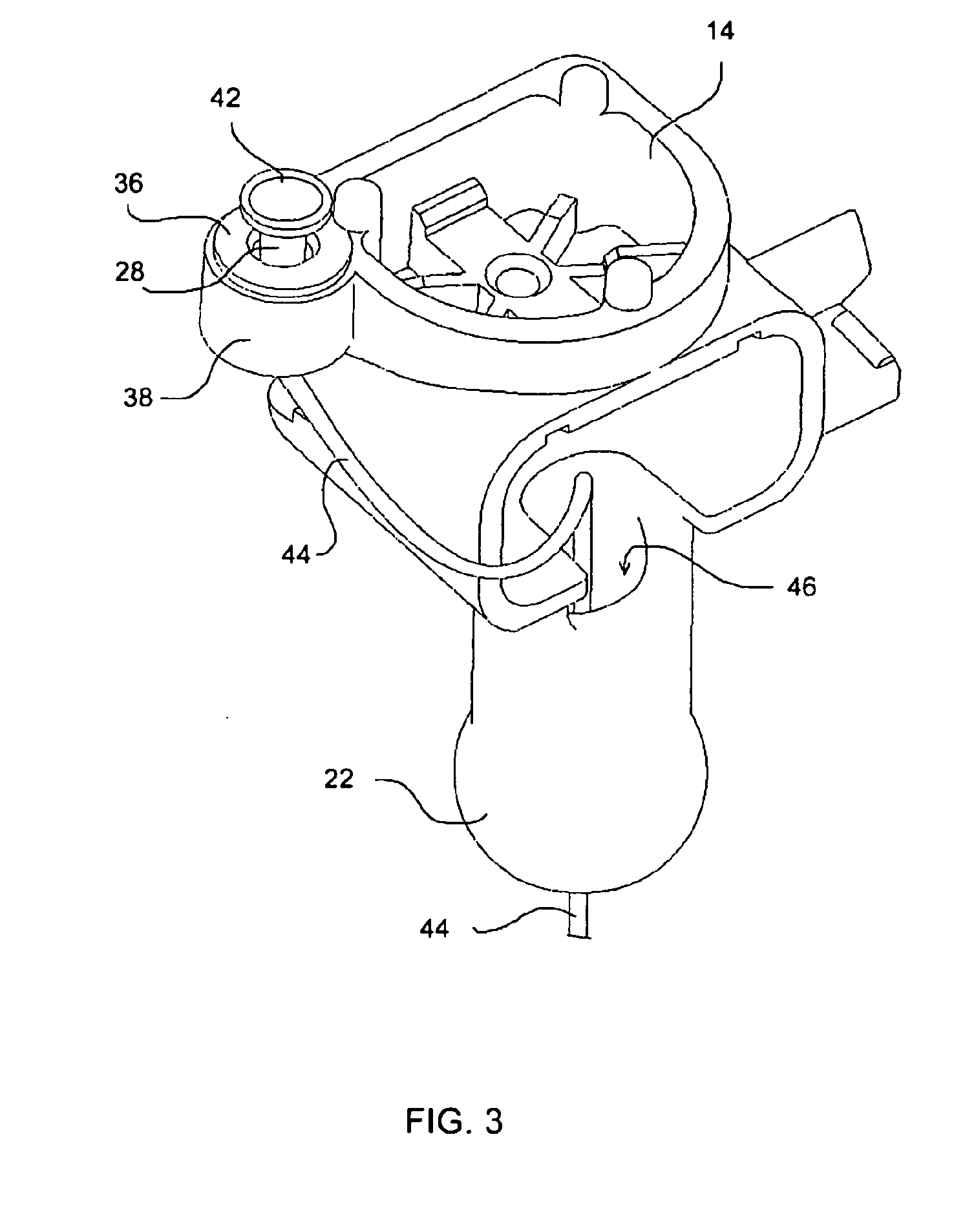 Temperature sensor assembly for a vehicle