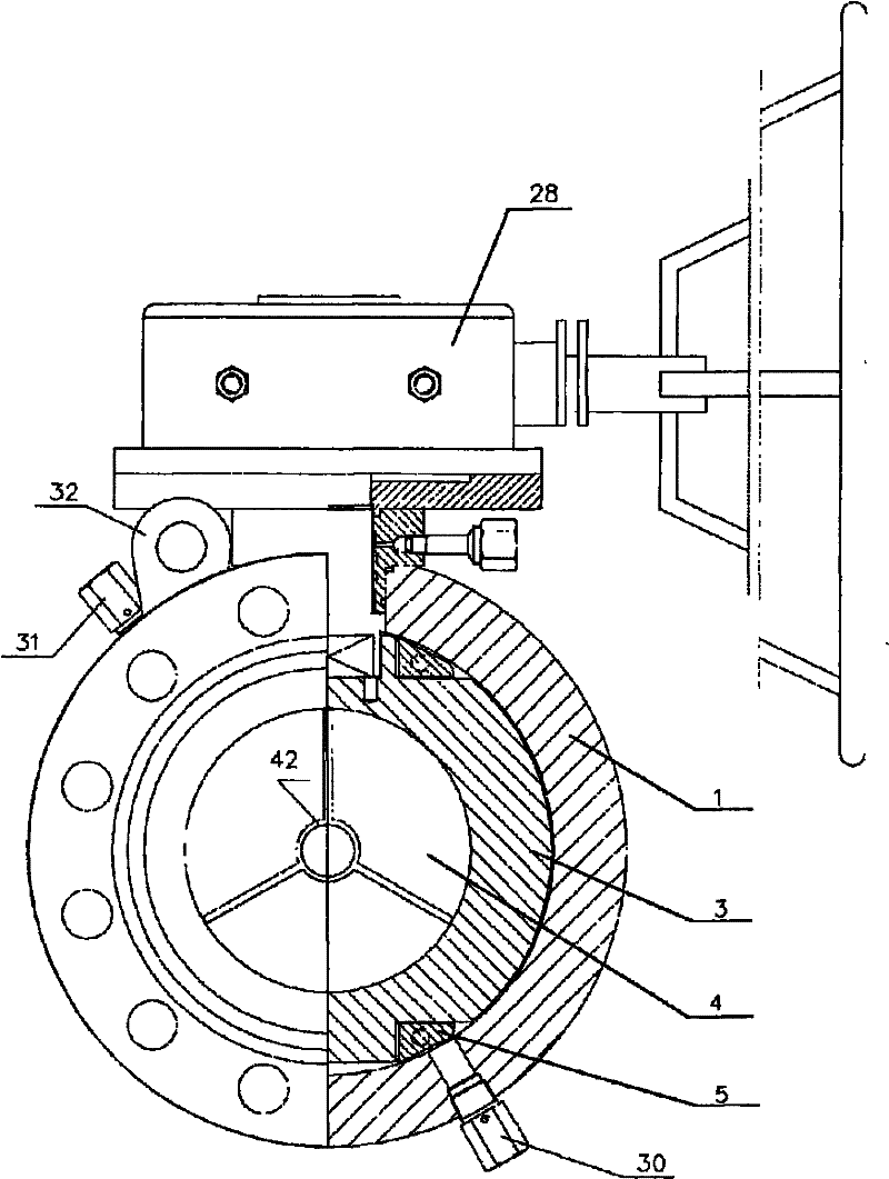 Metal hard-sealing ball valve