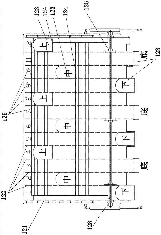 Uniform material distribution device for rotary combined multi-layer screen