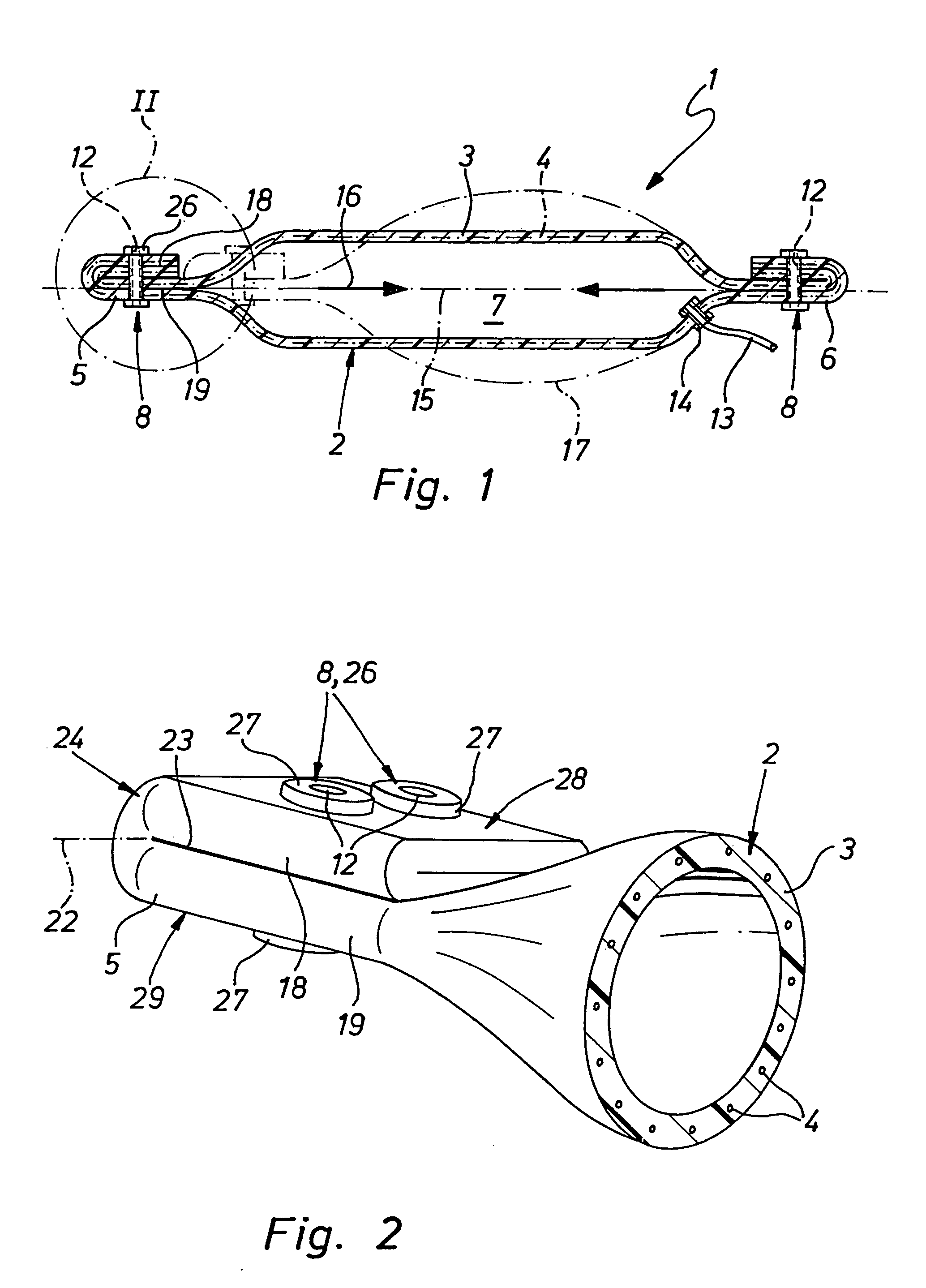 Fluid-actuated contraction drive and associated contraction tube